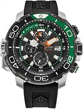 Citizen Men's Promaster Sea Aqualand Eco-Drive Watch, Polyurethane Strap, Chronograph, Date, 12/24 Hour Time, Power Reserve Indicator, Sapphire Crystal, Luminous Hands and Markers