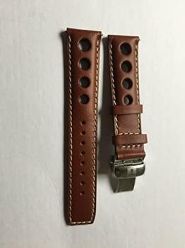 Tissot 20mm Brown Genuine Leather Strap with hole and buckle