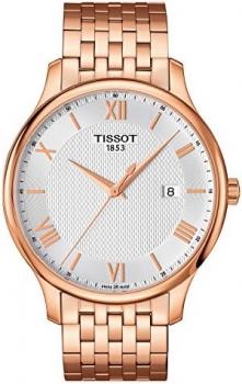Tissot T063.610.33.038.00 Men's Watch Tradition Rose Gold 42mm Stainless Steel