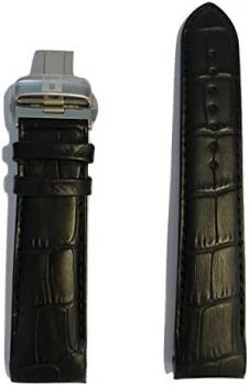 Tissot Couturier 22mm Black Leather Band Strap w/Buckle for T035410A