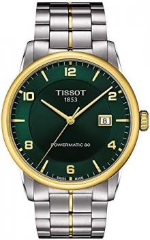 Tissot T0864072209700 Luxury Powermatic 80 Bracelet Green Dial [Parallel Import], green, Bracelet Type
