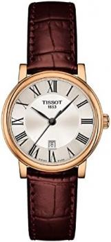 Tissot womens Carson Stainless Steel Dress Watch Brown T1222103603300