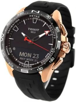 Tissot T1214204705102 T-Touch Connect 47.5mm Solar Men's Watch [Parallel Import], Black