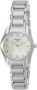 Tissot T-Wave Mother of Pearl Dial SS Quartz Ladies Watch T0232101111600
