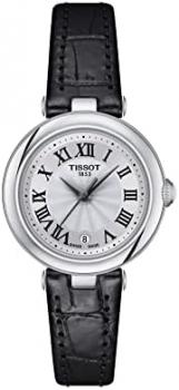 Tissot Womens Bellissima Small Lady 316L Stainless Steel case Quartz Watch, Black, Leather, 4 (T1260101601300)