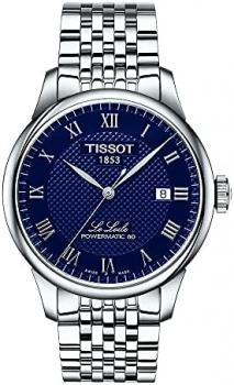 Tissot Mens Le Locle Powermatic 80 316L Stainless Steel case Swiss Automatic Watch, Grey, Stainless Steel, 19 (T0064071104300)