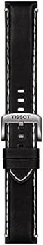 Tissot T852044982 22mm Lug Black Leather Strap