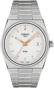 Tissot mens PRX 316L stainless steel case Dress Watch Grey T1374101103100