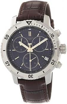 Tissot Mens PRS 200 Swiss Quartz Watch, Brown, Leather,19 (T0674171604100)
