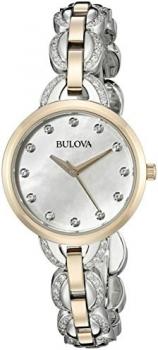 Bulova Women's 98L206 Analog Display Japanese Quartz Two Tone Watch