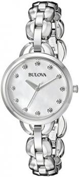 Bulova Women's 96L204 Analog Display Japanese Quartz Silver Watch