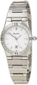 Bulova Women's 96R009 Diamond Case Calendar Watch
