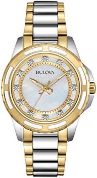 Bulova 98P140 Ladies Two Tone Steel Bracelet Watch