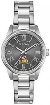 Bulova Women's LSU Tigers Louisiana State Watch Black/Silver Watch