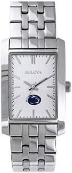 Bulova Women's Penn State University Silver Rectangle Watch