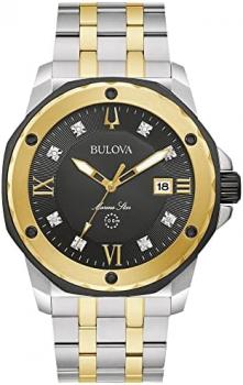 Bulova Marine Star Diamond Accent and Two-Tone Bracelet Watch | 44mm | 98D175