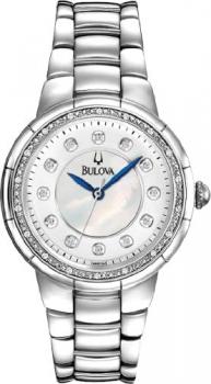 Bulova Ladies8217; Rosedale 30-Diamond Mother of Pearl Dial Watch, 96R174