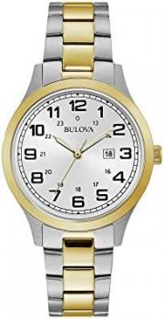 Bulova Ladies Railroad Design Two Tone Watch 98M128