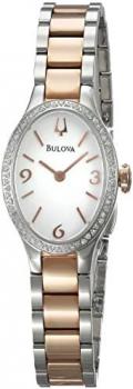 Bulova Women's 98R190 Analog Display Quartz Two Tone Watch