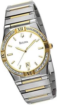 Bulova Men's 98E04 Diamond Case Bracelet Watch