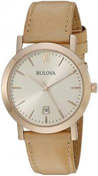 Bulova Men's 97B144 Classic Analog Display Quartz Beige Watch