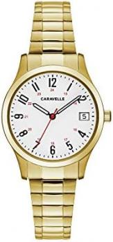 Caravelle Traditional Quartz Ladies Expansion Band Watch