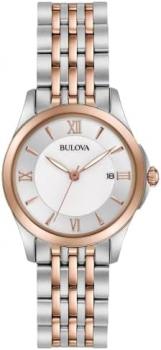 Bulova Women's 98M125 Analog Display Analog Quartz Multi-Color Watch