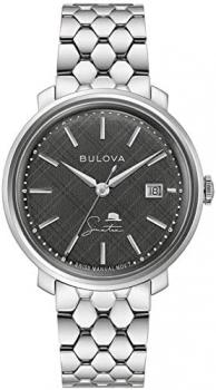 Bulova Men's Frank Sinatra 'The Best is Yet to Come' Stainless Steel Bracelet Watch 96B346
