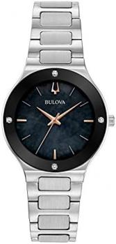 Bulova Ladies Modern Diamond Quartz Stainless Steel Bracelet Watch