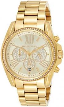 Michael Kors Women's Bradshaw Pav� Gold-Tone Watch MK6538