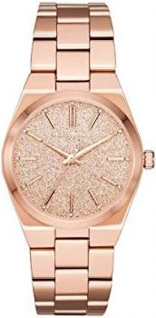 Michael Kors Women's MK6624 Channing Analog Display Quartz Rose Gold Watch, One Size