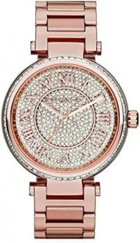 Michael Kors MK5868 Skylar Rose Goldtone Stainless Steel Two-Hand Bracelet Rose Gold Watch