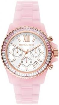 Michael Kors Everest Chronograph Blush Acetate Watch (Model: MK7240)