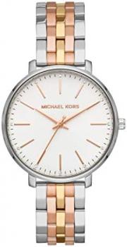 Michael Kors Women's Pyper Stainless Steel Quartz Watch with Stainless-Steel-Plated Strap, Multi, 16 (Model: MK3901)