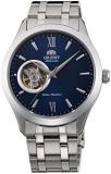 Orient "Golden Eyes 2" Classic Automatic Semi Skeleton Sapphire Glass Watch Blue Dial AG03001D