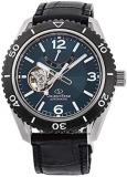 Orient Star Semi Skeleton Power Reserve Sapphire Teal Dial Watch RE-AT0104E