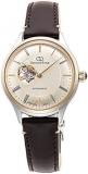 Orient Star RK-ND0010G [Orient Star Ladies Leather Classic Semi Skeleton] Watch Shipped from Japan