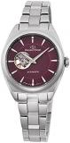 Orient Star Semi-Skeleton Women Contemporary Automatic Dial Watch RE-ND0102R, Red, Silver