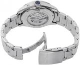Orient Star Moon Phase Men Contemporary Automatic White Dial Sapphire Glass Watch RE-AY0002S, Silver