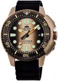 ORIENT RA-AC0L05G Men's Editon M-Force Delta Rubber Strap Brown Dial Automatic Dive Watch