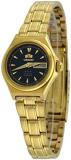 Orient FNQ1S002B Women's Gold Tone Stainless Steel 3 Star Black Dial Automatic W...