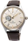 Orient Star RK-AT0201G [Men's Leather Classic Semi-Skeleton] Watch Shipped from Japan