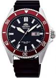 Orient Kano/Big Mako Men's Automatic and Manual Winding Mechanical Steel or Silicone Wrist Watch - Diver, Silver, Strap