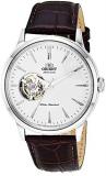 Orient 'Bambino Open Heart' Japanese Automatic Stainless Steel and Leather Dress...