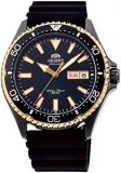 Orient Mens Analogue Japanese Automatic Watch with Rubber Strap RA-AA0005B19B, Silicone Black Gold, Strap