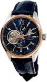 Orient Star Limited Edition Semi Skeleton Blue Dial Rose Gold Sapphire Glass Aut...