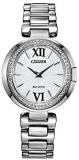 Citizen Women's Quartz Watch with Stainless Steel Strap, Silver, 16 (Model: EX15...