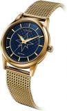 Citizen Women's Analog Eco-Drive Watch with Stainless Steel Strap FE7062-51W, Blue, Bracelet