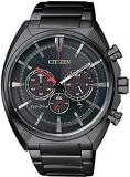 Citizen Men's Eco-Drive CA4285-50H Black Stainless-Steel Quartz Fashion Watch