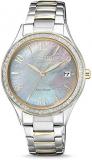 Citizen Womens Analogue Quartz Watch with Stainless Steel Strap EO1184-81D
